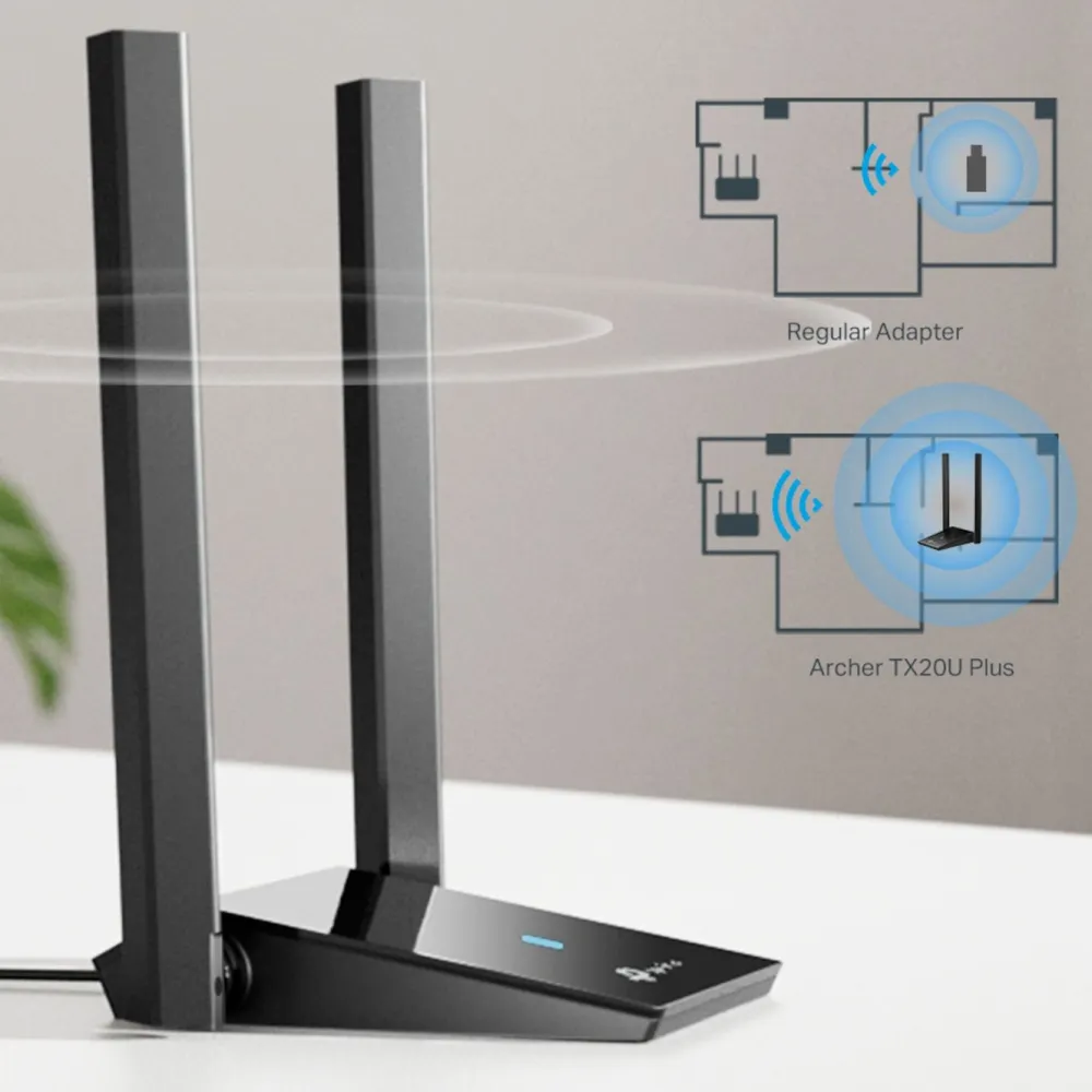 TP-Link Nettverkskort (Trådløse)|Archer TX20U Plus Nettverkskort AX1800