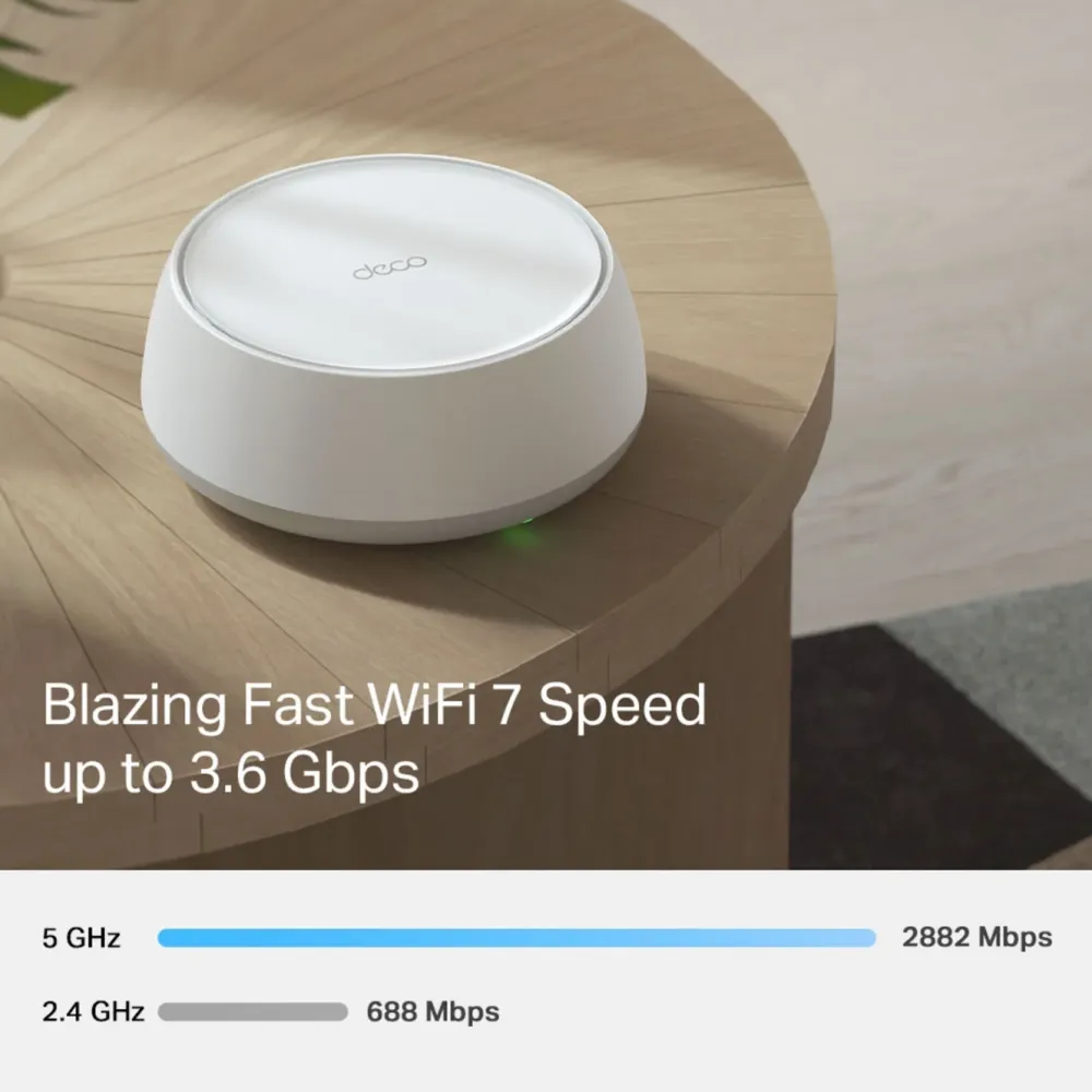 TP-Link Mesh|Wifi-Routere|Deco BE25 Mesh-node med Wifi 7 BE3600 1-pack