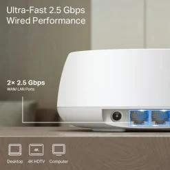 TP-Link Mesh|Wifi-Routere|Deco BE25 Mesh-node med Wifi 7 BE3600 1-pack