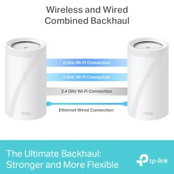 TP-Link Mesh|Wifi-Routere|Deco BE85 Mesh-ruter med Wifi 7 BE19000 1-pk.