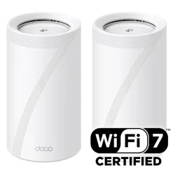 TP-Link Mesh|Wifi-Routere|Deco BE85 Mesh-ruter med Wifi 7 BE19000 2-pk.