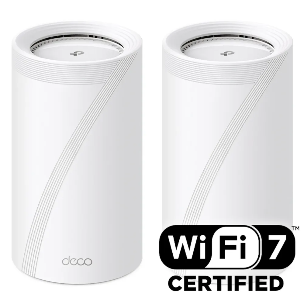 TP-Link Mesh|Wifi-Routere|Deco BE85 Mesh-ruter med Wifi 7 BE19000 2-pk.