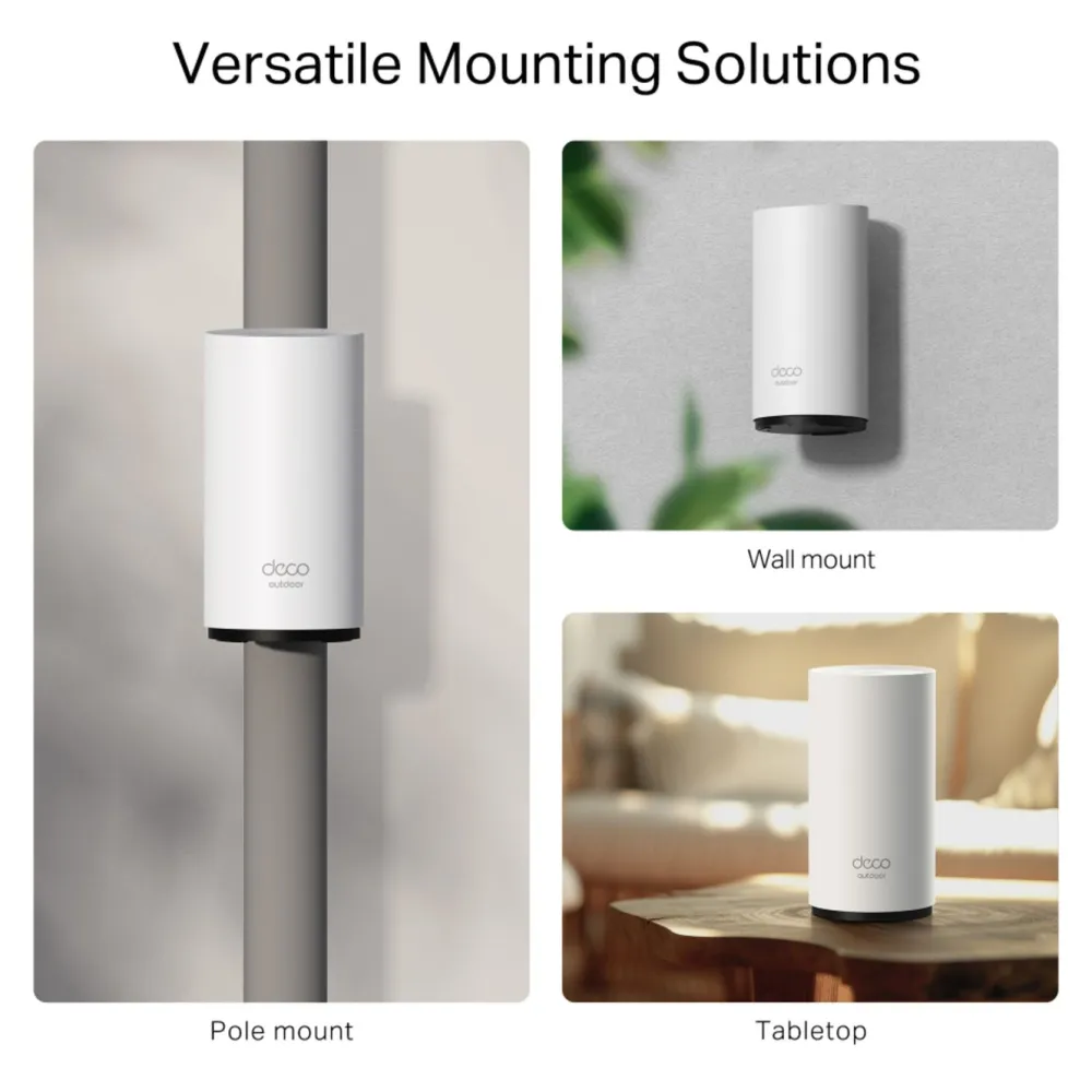 TP-Link Wifi-Routere|Mobilt Bredbånd Og Rutere|Deco BE25 Outdoor Mesh Wi-Fi 7-ruter BE3600