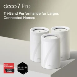 TP-Link Mesh|Wifi-Routere|Deco BE68 wifi 7-meshsystem BE14000 med 10G-port 1-pack
