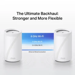 TP-Link Mesh|Wifi-Routere|Deco BE68 wifi 7-meshsystem BE14000 med 10G-port 1-pack