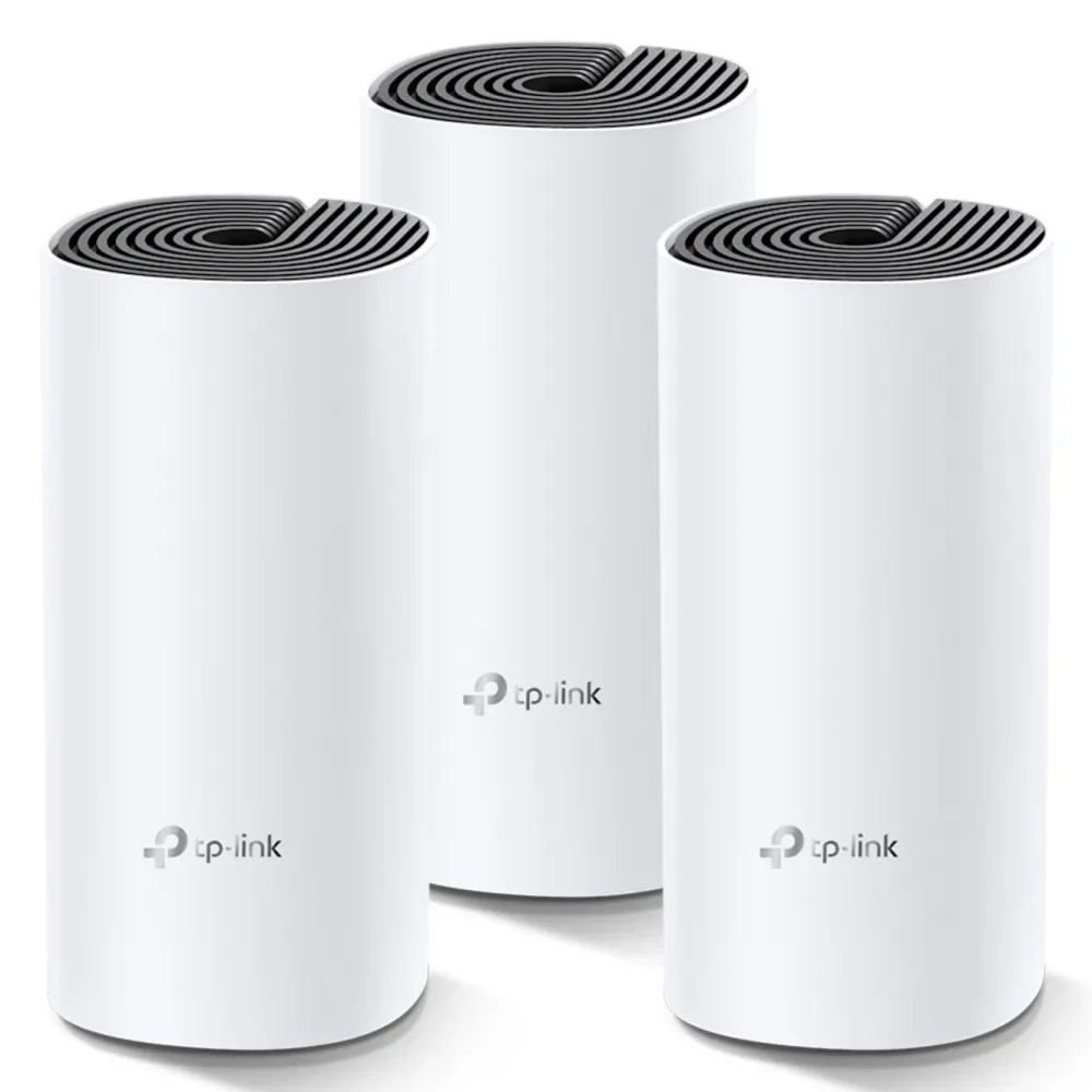 TP-Link Mesh|Mobilt Bredbånd Og Rutere|Deco M4 Mesh-system AC1200 3-pk.