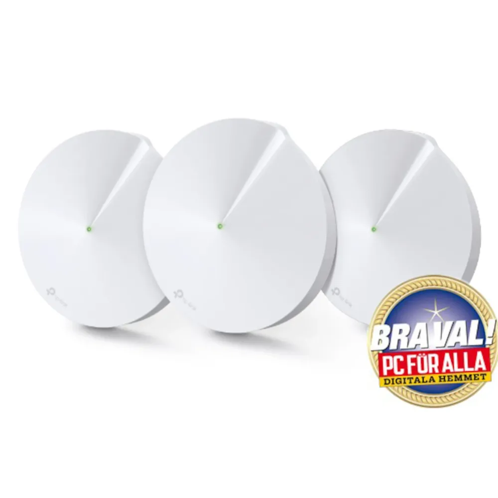 TP-Link Mesh|Wifi-Routere|Deco M9 Plus Mesh-system AC2200 3-pk.