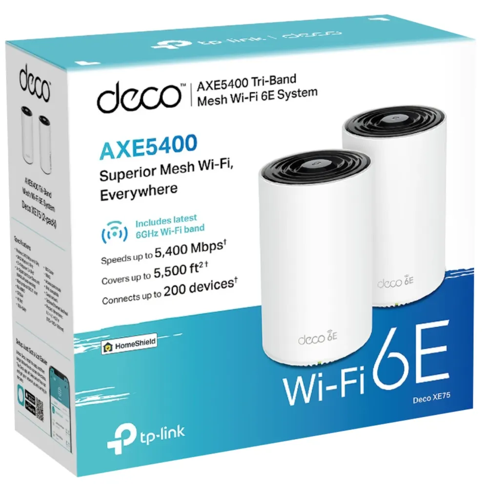 TP-Link Mesh|Wifi-Routere|Deco XE75 AXE5400 2-pk.