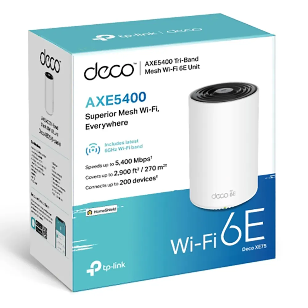 TP-Link Mesh|Wifi-Routere|Deco XE75 AXE5400 1-pk.
