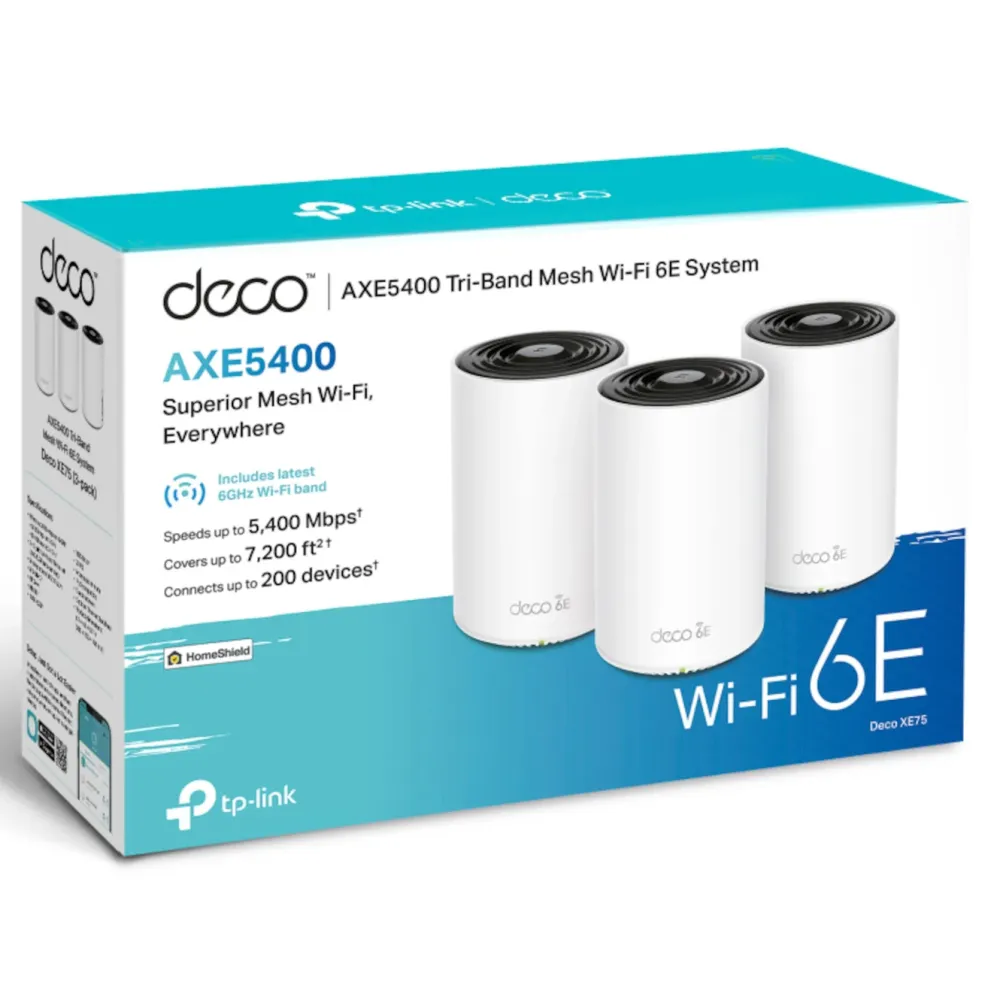 TP-Link Mesh|Wifi-Routere|Deco XE75 AXE5400 3-pk.