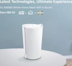 TP-Link Mobilt Bredbånd Og Rutere|Deco X80-5G – AX6000 5G-ruter