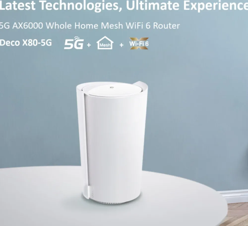 TP-Link Mobilt Bredbånd Og Rutere|Deco X80-5G – AX6000 5G-ruter