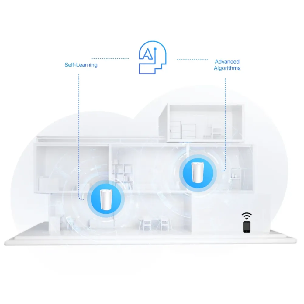 TP-Link Mesh|Wifi-Routere|Deco X95 Mesh-system AX7800 2-pk.