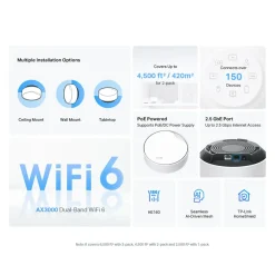 TP-Link Mesh|Wifi-Routere|Deco X50-PoE AX3000 2-pk.