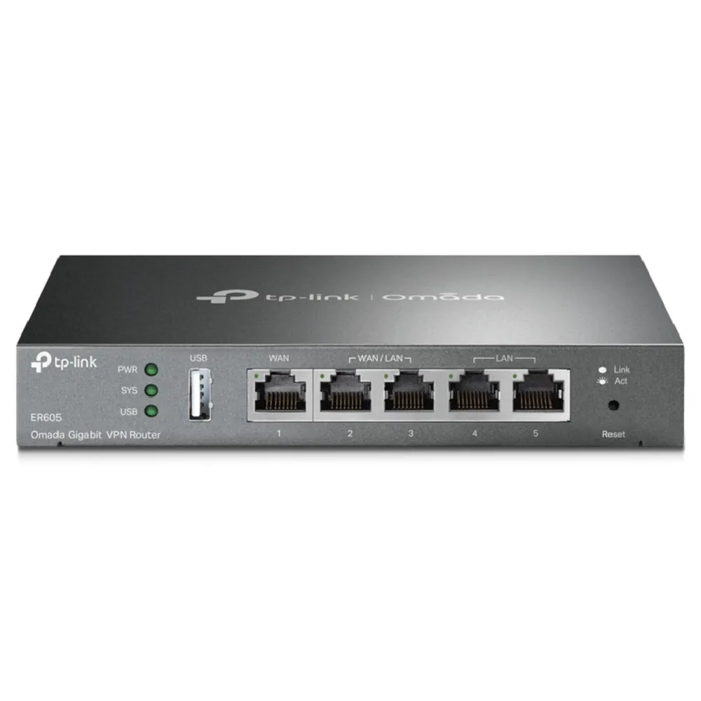 TP-Link Kablet Nettverk|Mobilt Bredbånd Og Rutere|ER605 (TL-R605) V2 Omada Gigabit VPN-ruter