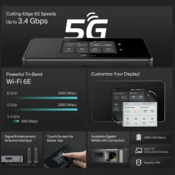 TP-Link Mobilt Bredbånd Og Rutere|M8550 5G-router AXE3600