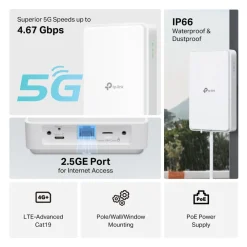 TP-Link Mobilt Bredbånd Og Rutere|NE200-Outdoor 5G-ruter