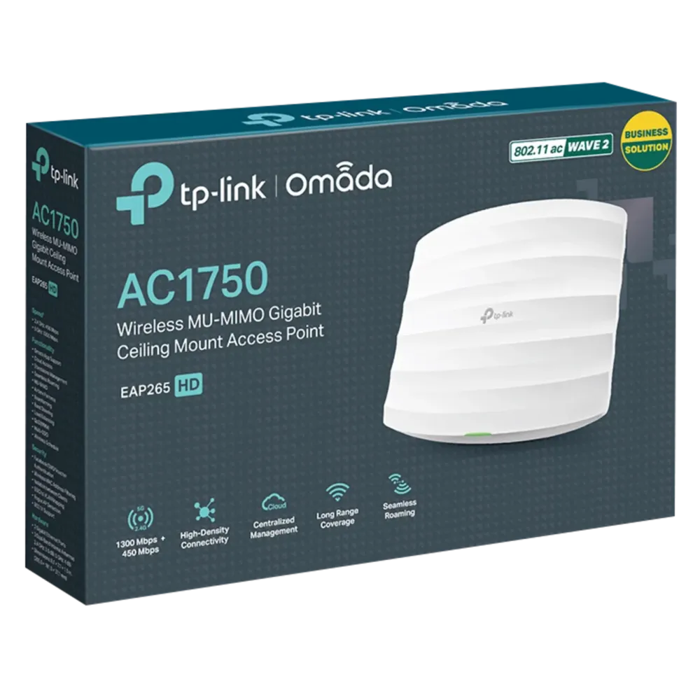 TP-Link Wifi-Forsterker|Omada EAP265 HD Roaming-aksesspunkt AC1750