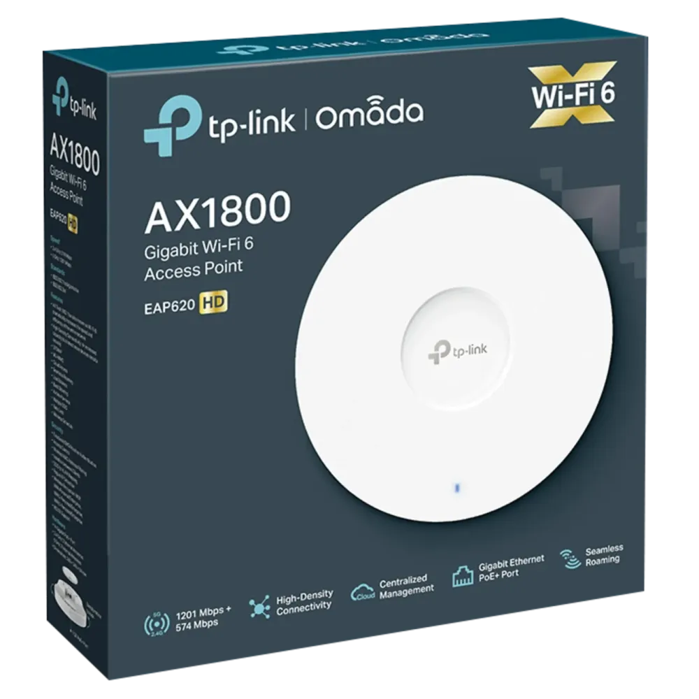 TP-Link Wifi-Forsterker|Omada EAP620 HD Wifi 6 Roaming-aksesspunkt AX1800