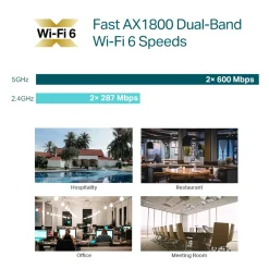TP-Link Wifi-Forsterker|Omada EAP610 Wifi 6 Roaming-aksesspunkt AX1800