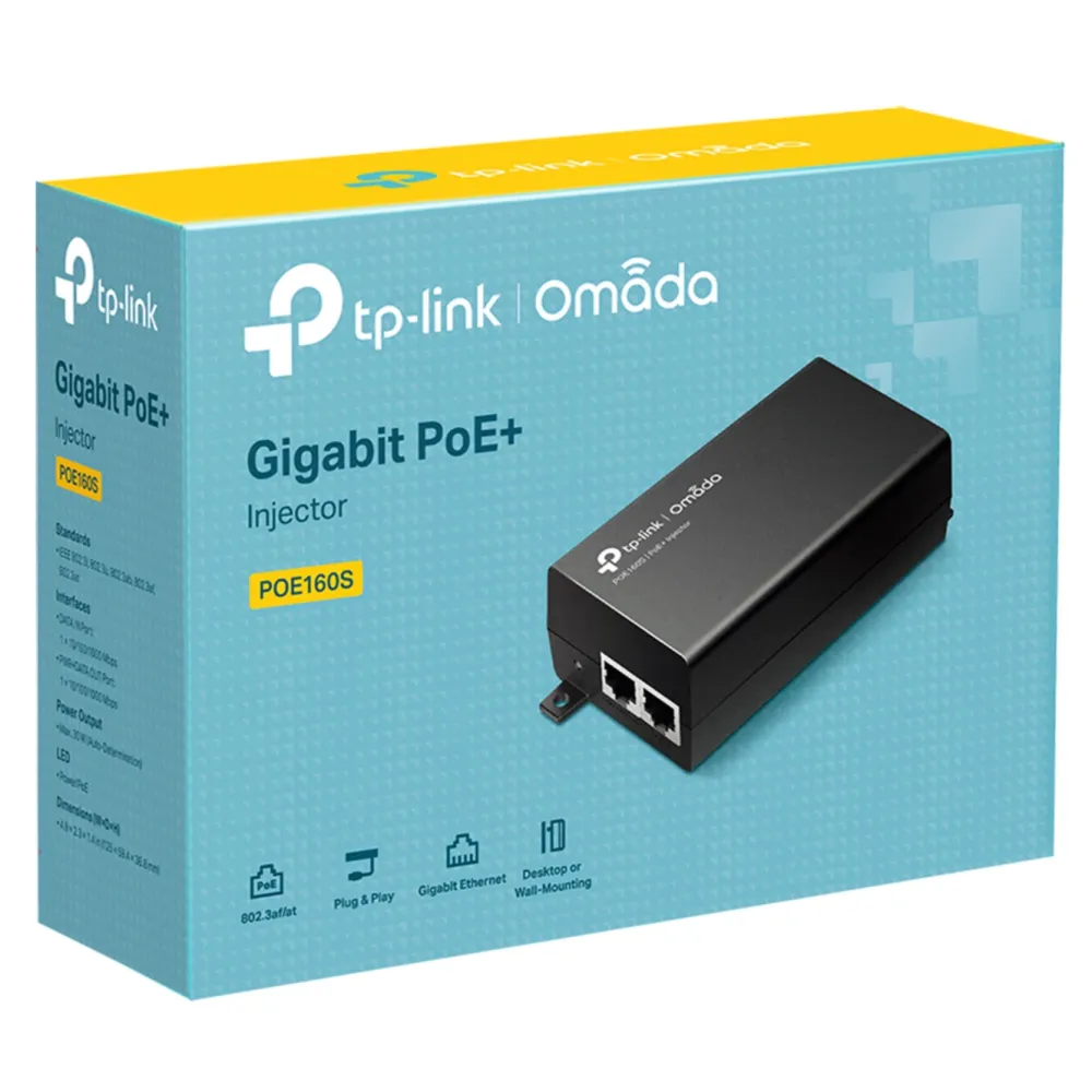 TP-Link Tilbehør Og Installasjon|Omada PoE+ injektor 30W