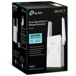 TP-Link Mobilt Bredbånd Og Rutere|Nettverkskabler|RE235BE – WiFi 7 BE3600-extender