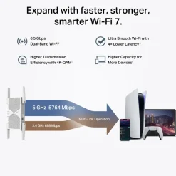 TP-Link Wifi-Forsterker|RE405BE Wi-Fi 7-repeater BE6500 BE6500