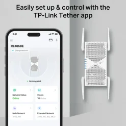 TP-Link Wifi-Forsterker|RE405BE Wi-Fi 7-repeater BE6500 BE6500