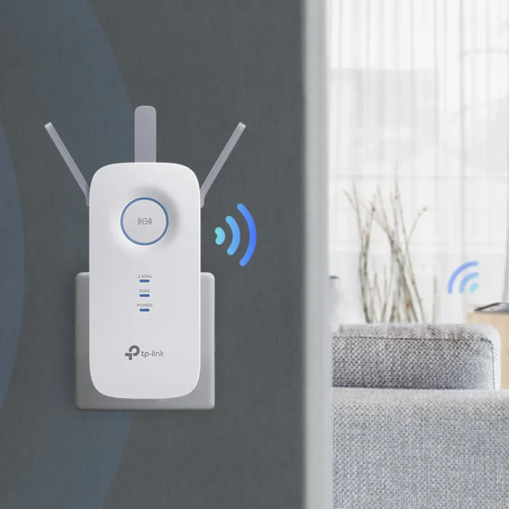 TP-Link Mobilt Bredbånd Og Rutere|Nettverkskabler|RE450 Wifi-repeater AC1750