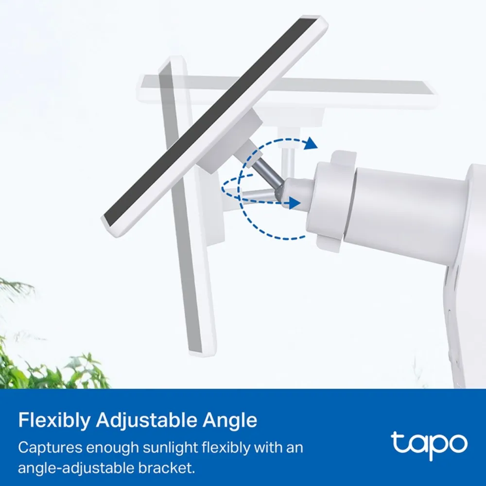 TP-Link Biltilbehør|Batterier|Tapo A201 – Solcellepanel for overvåkningskamera