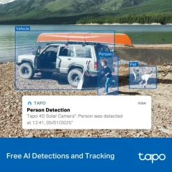 TP-Link Kameraovervåking|Tapo C615G Solcelledrevet 4G LTE Pan/Tilt overvåkingskamera