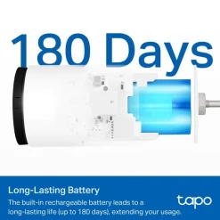 TP-Link Alarmsystemer|Skimmingsbeskyttelse|Tapo C410 Overvåkingskamera med batteri