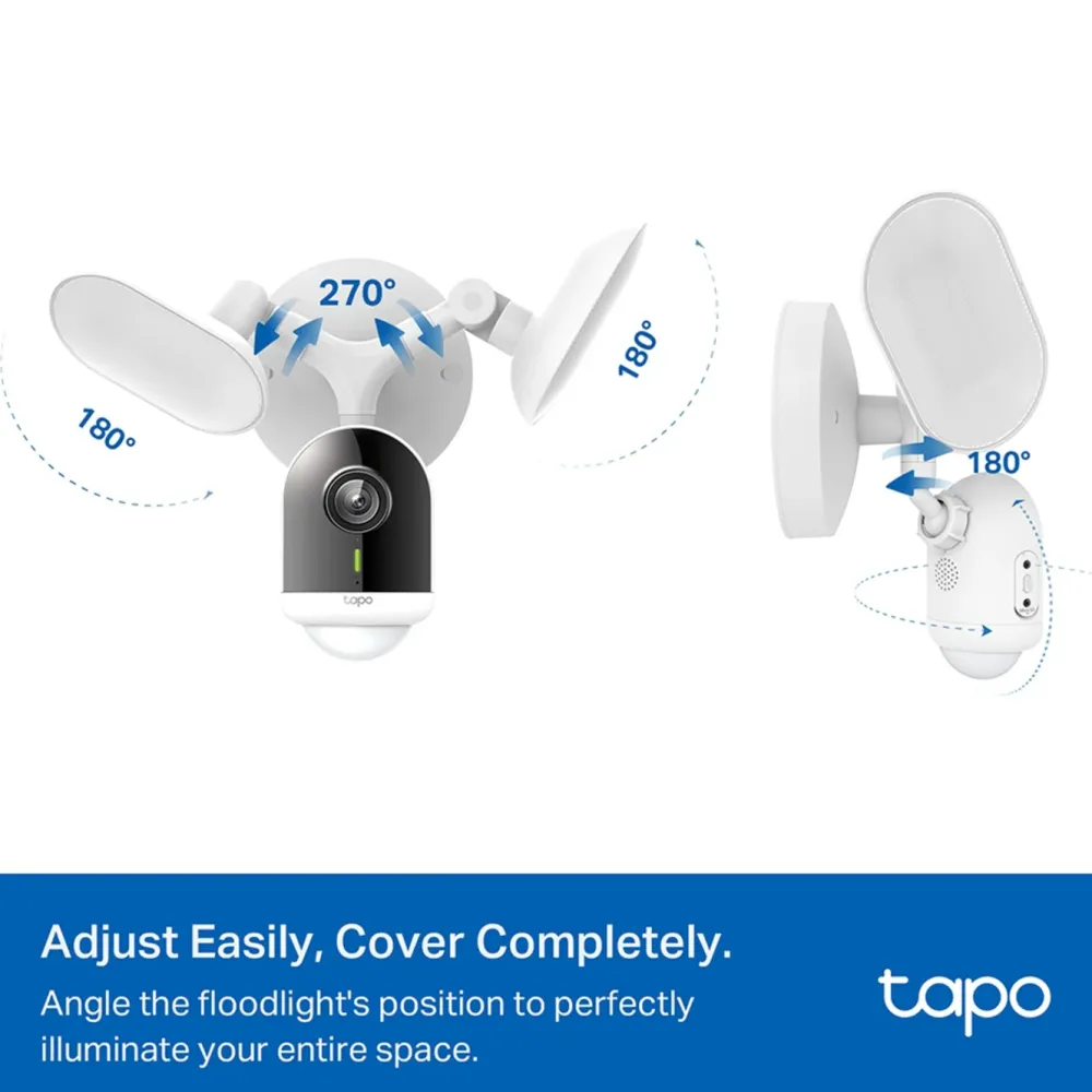 TP-Link Kameraovervåking|Tapo C720 Overvåkingskamera med lyskaster