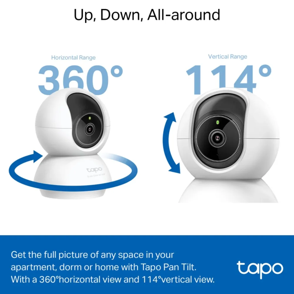 TP-Link Kameraovervåking|Tapo C230 Pan/Tilt AI Overvåkingskamera