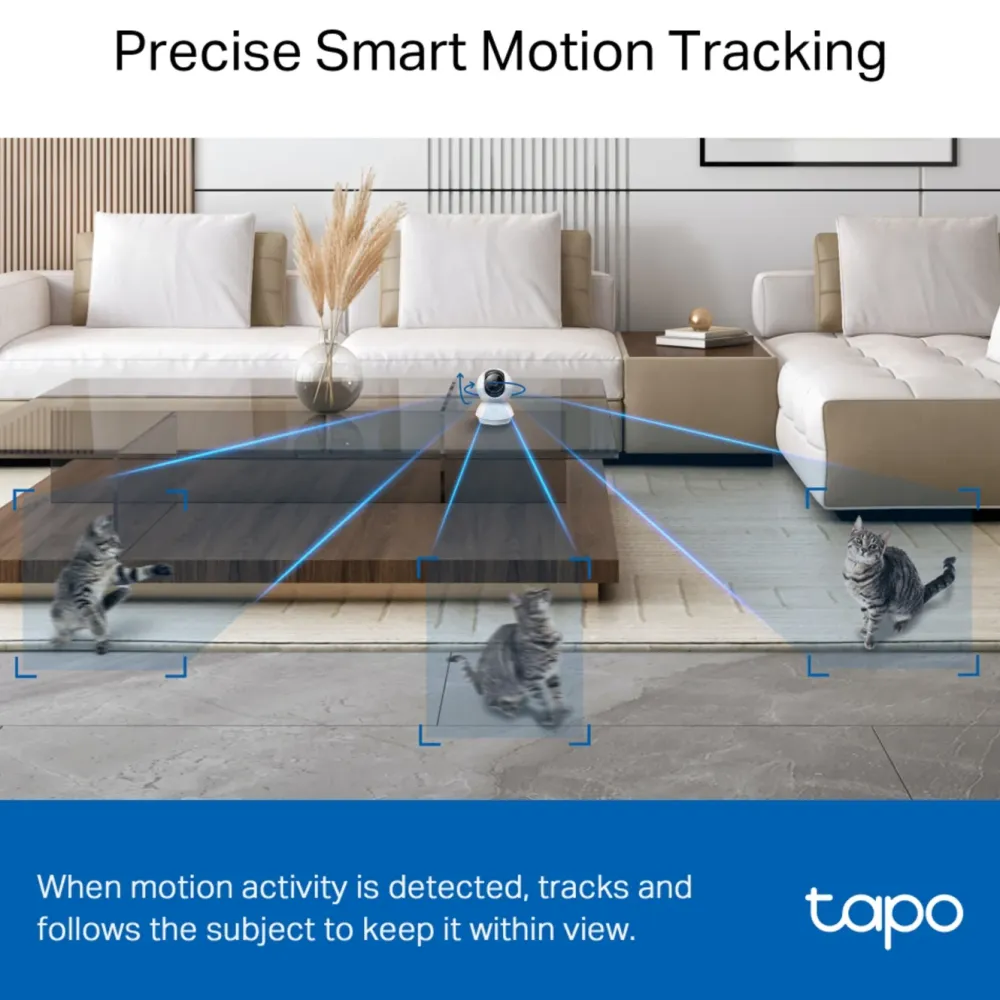 TP-Link Kameraovervåking|Tapo C230 Pan/Tilt AI Overvåkingskamera