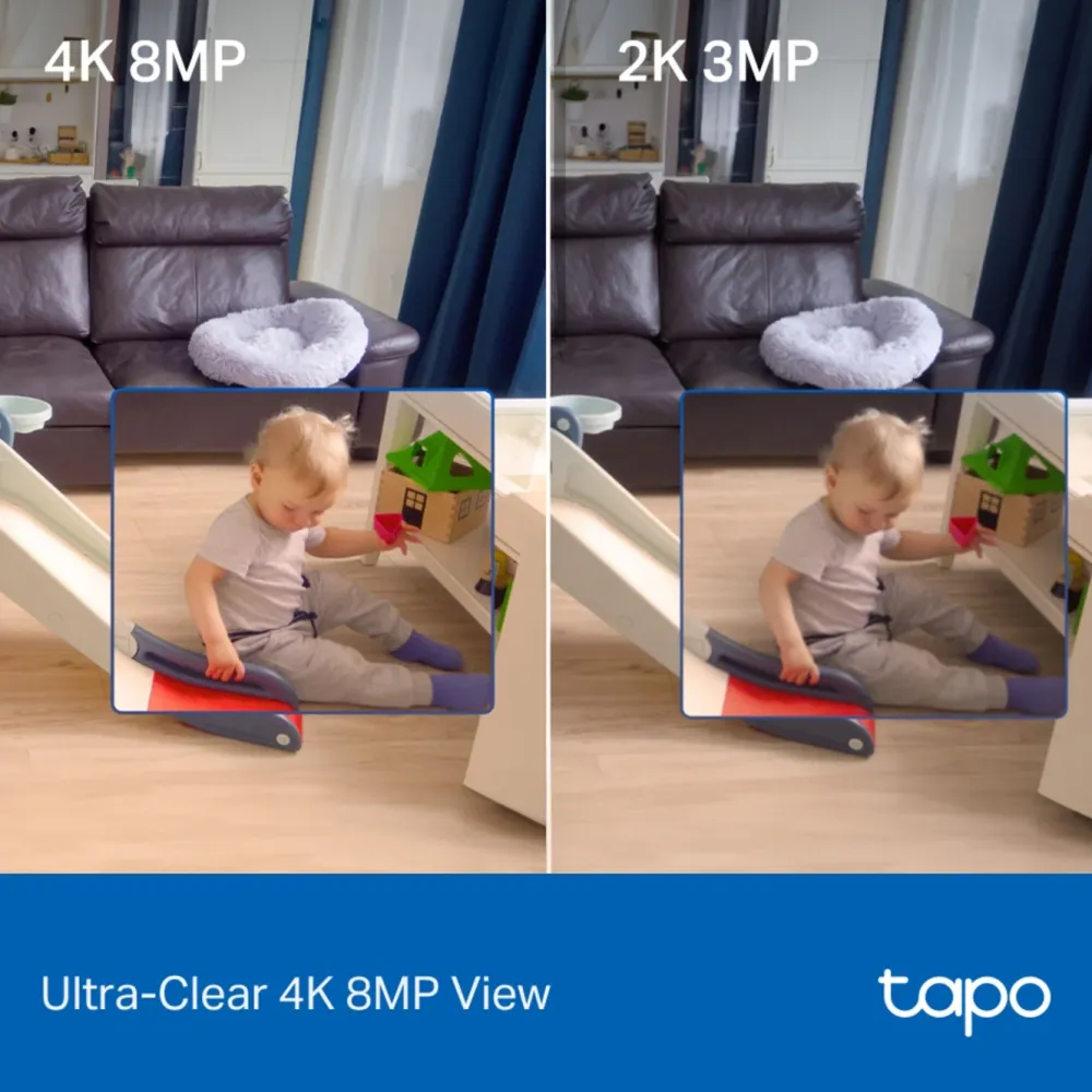 TP-Link Kameraovervåking|Tapo C260 Pan/Tilt AI Overvåkingskamera