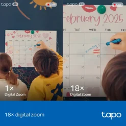 TP-Link Kameraovervåking|Tapo C260 Pan/Tilt AI Overvåkingskamera