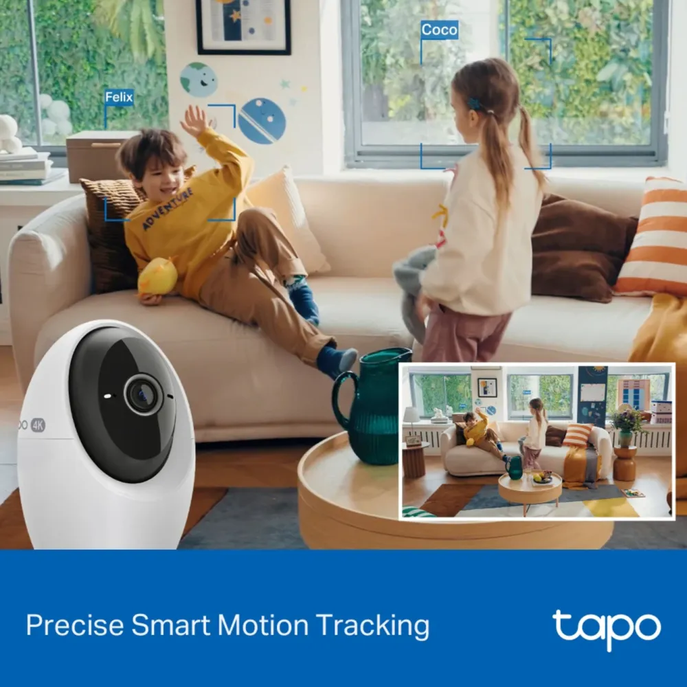 TP-Link Kameraovervåking|Tapo C260 Pan/Tilt AI Overvåkingskamera