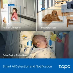 TP-Link Kameraovervåking|Tapo C260 Pan/Tilt AI Overvåkingskamera