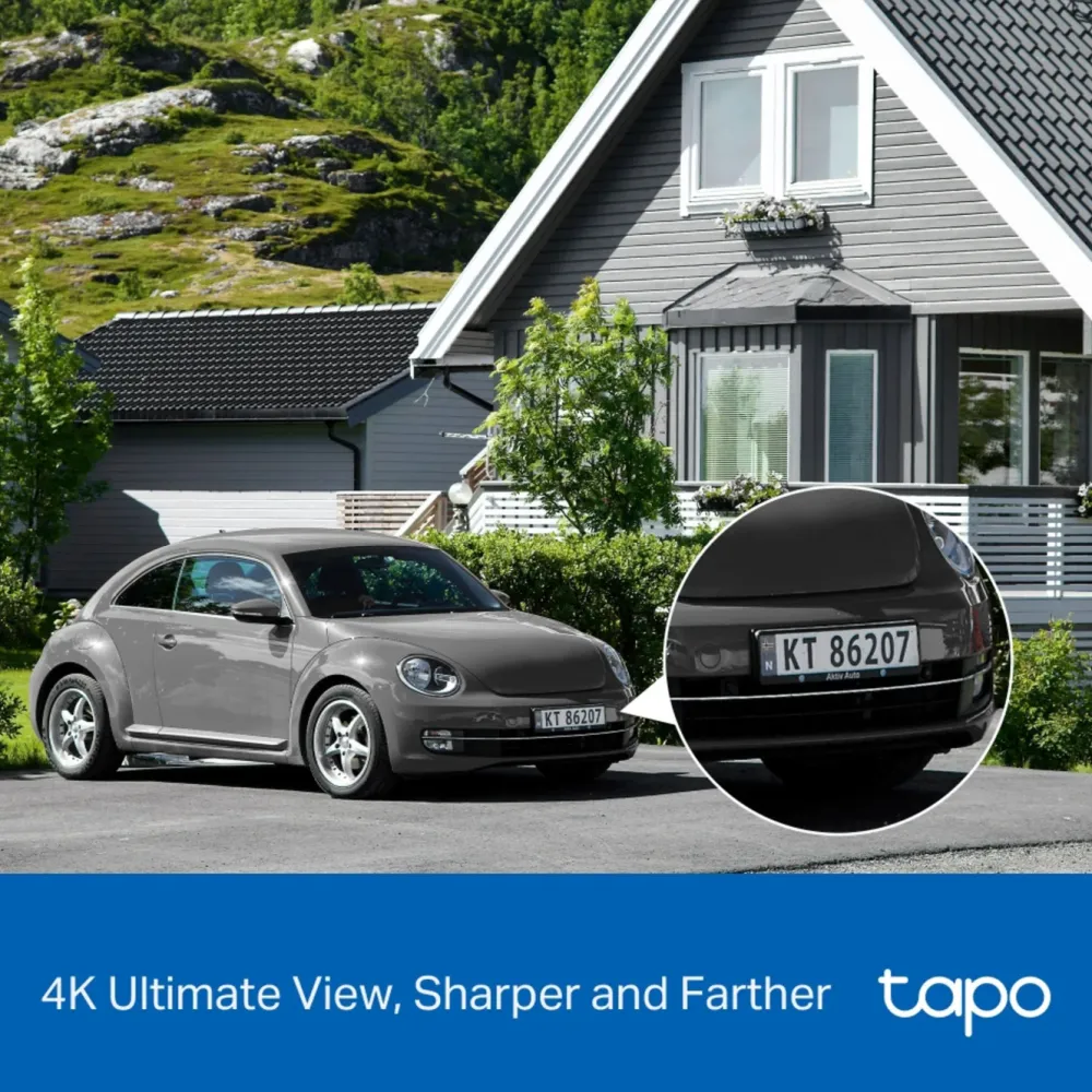 TP-Link Alarmsystemer|Skimmingsbeskyttelse|Tapo C660 Solcelledrevet 4K overvåkingskamera