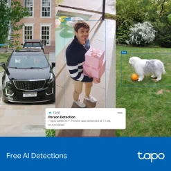 TP-Link Alarmsystemer|Skimmingsbeskyttelse|Tapo C660 Solcelledrevet 4K overvåkingskamera