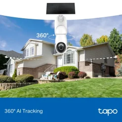 TP-Link Alarmsystemer|Skimmingsbeskyttelse|Tapo C660 Solcelledrevet 4K overvåkingskamera