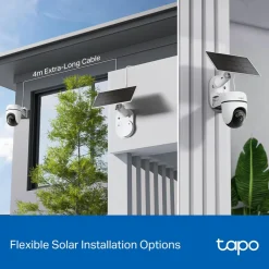 TP-Link Alarmsystemer|Skimmingsbeskyttelse|Tapo C610 Solcelledrevet Pan/Tilt overvåkingskamera