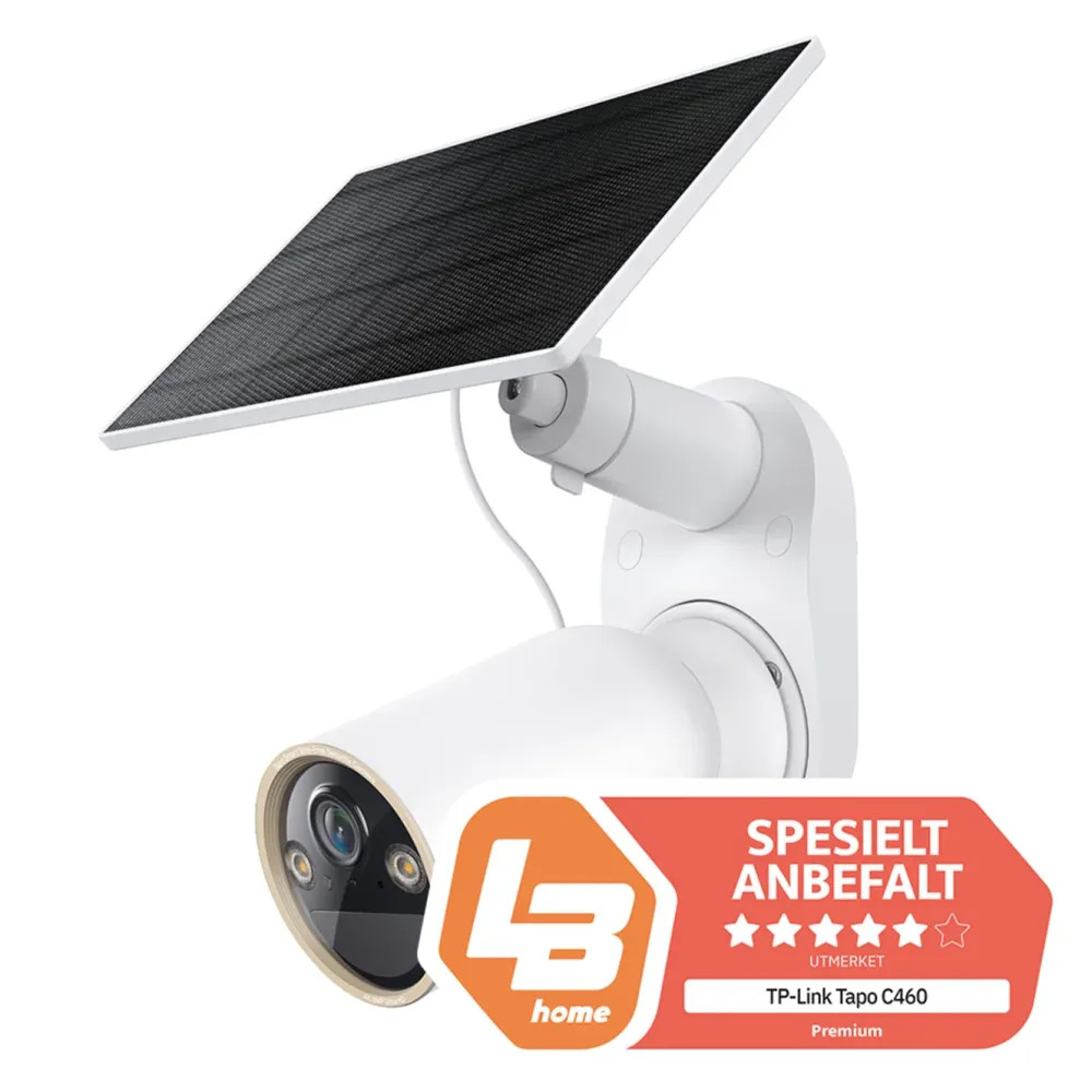TP-Link Kameraovervåking|Tapo C460 Solcelledrevet overvåkingskamera