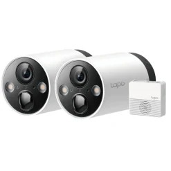 TP-Link Kameraovervåking|Tapo C420S2 Trådløst overvåkingskamera 2-pack
