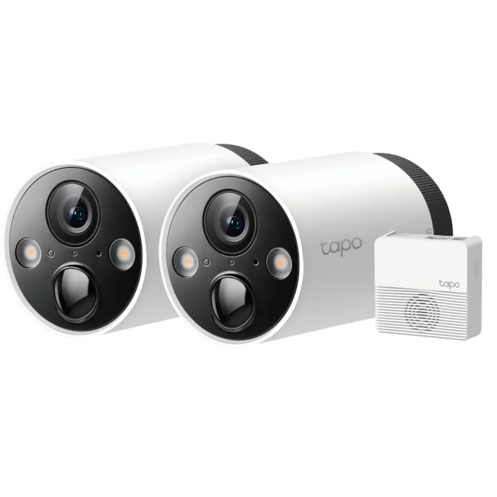 TP-Link Kameraovervåking|Tapo C420S2 Trådløst overvåkingskamera 2-pack