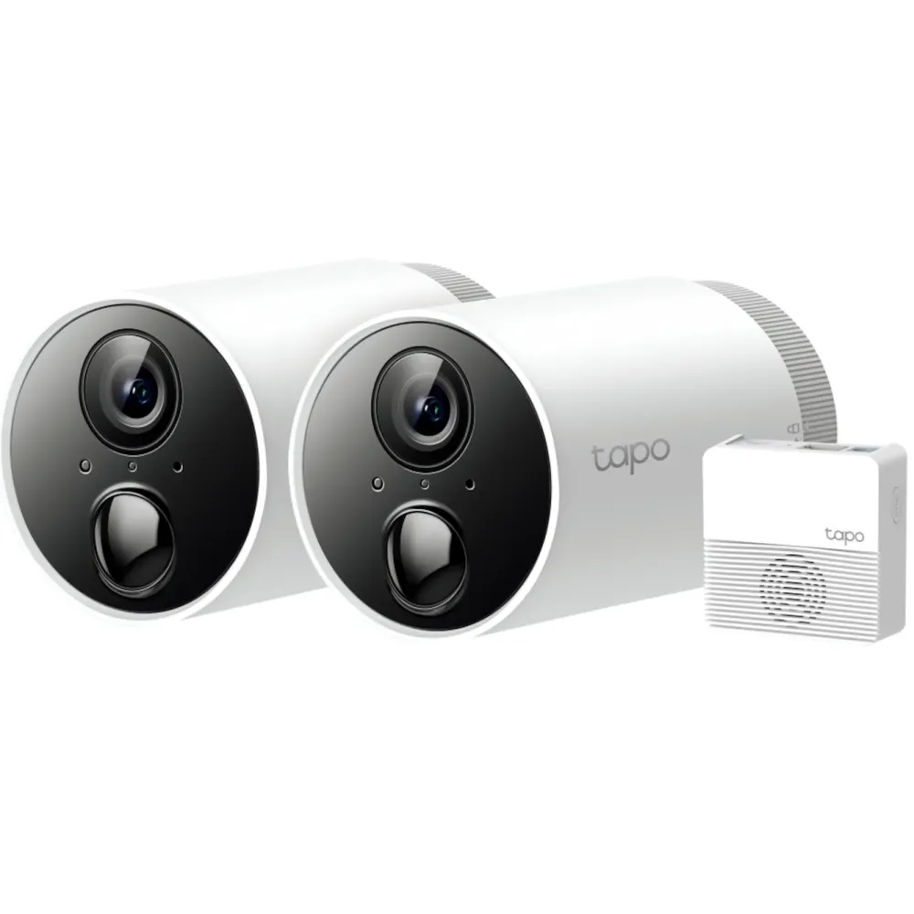 TP-Link Kameraovervåking|Tapo C400S2 Trådløst overvåkingskamera 2-pack