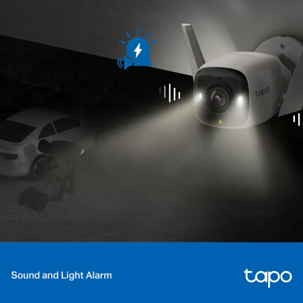 TP-Link Alarmsystemer|Skimmingsbeskyttelse|Tapo C320WS Overvåkingskamera