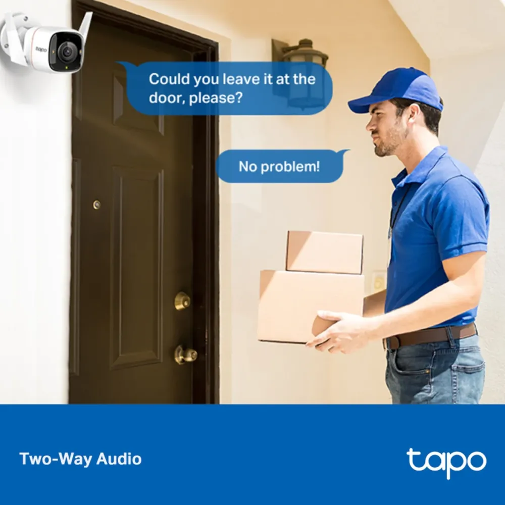TP-Link Alarmsystemer|Skimmingsbeskyttelse|Tapo C320WS Overvåkingskamera