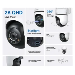 TP-Link Kameraovervåking|Tapo C520WS Overvåkingskamera